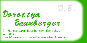 dorottya baumberger business card